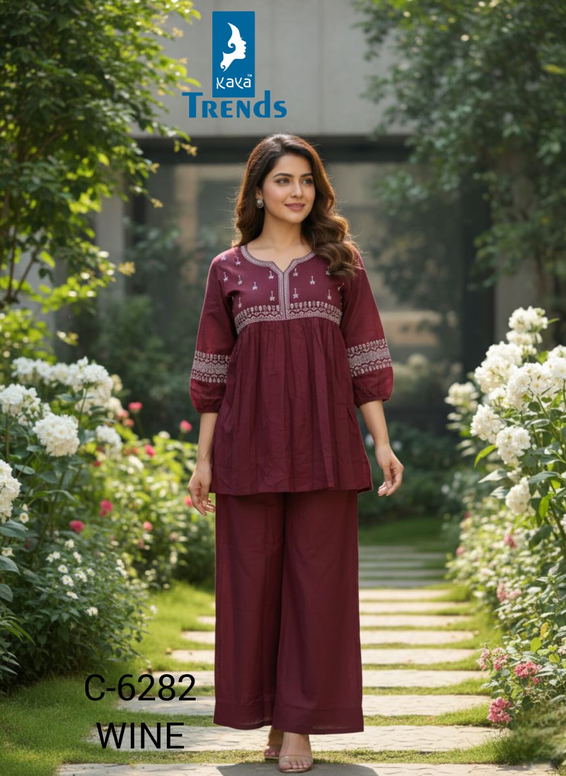 Design 6282 Kaya Trends Cotton Co Ord Set Manufacturer