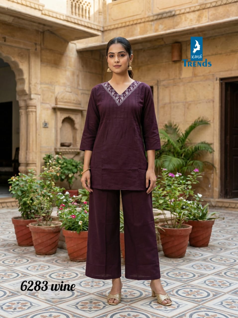 Design 6283 Kaya Trends Cotton Co Ord Set Supplier