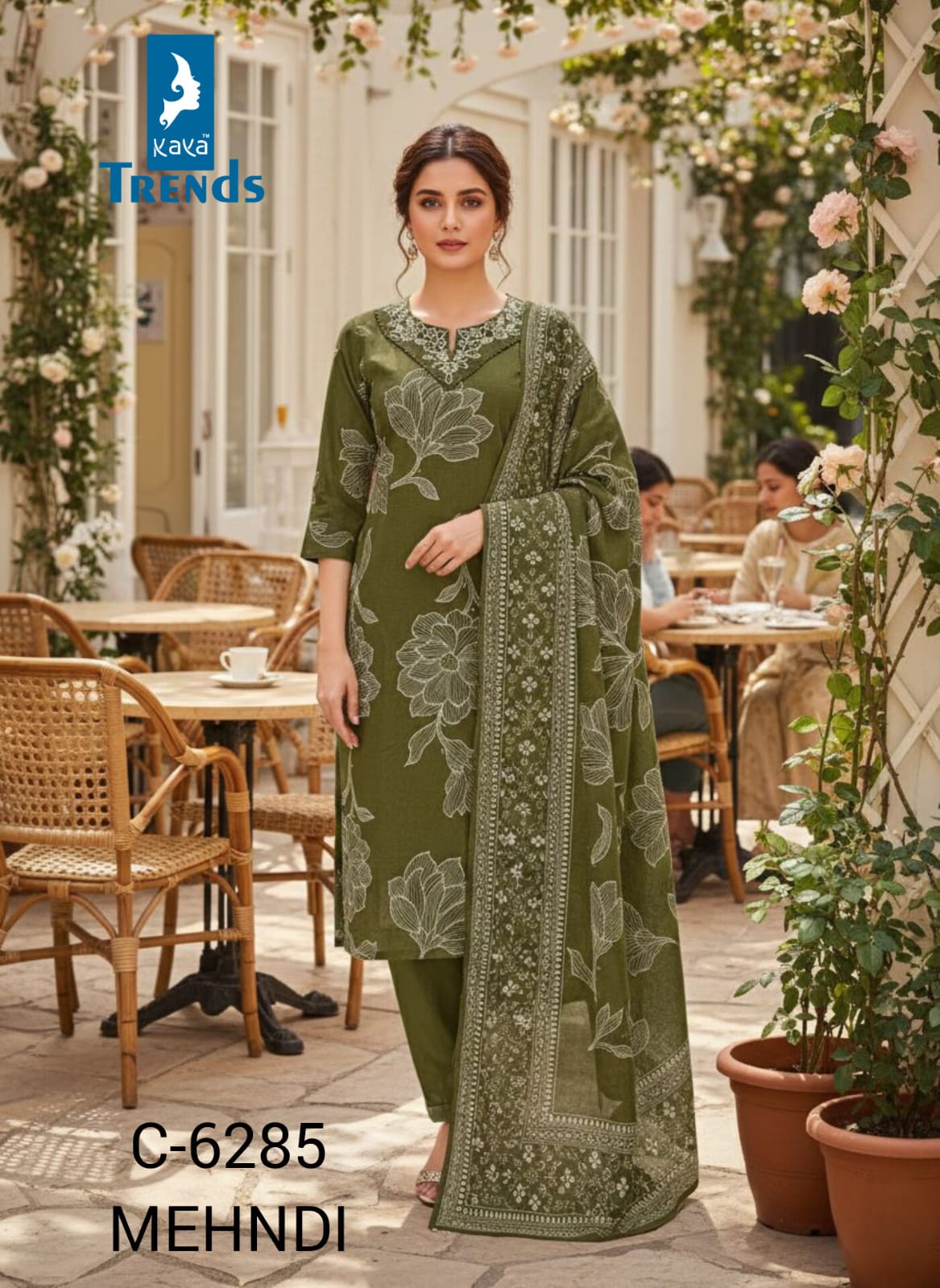 Design 6285 Kaya Trends Readymade Cotton Pant Suits Exporter