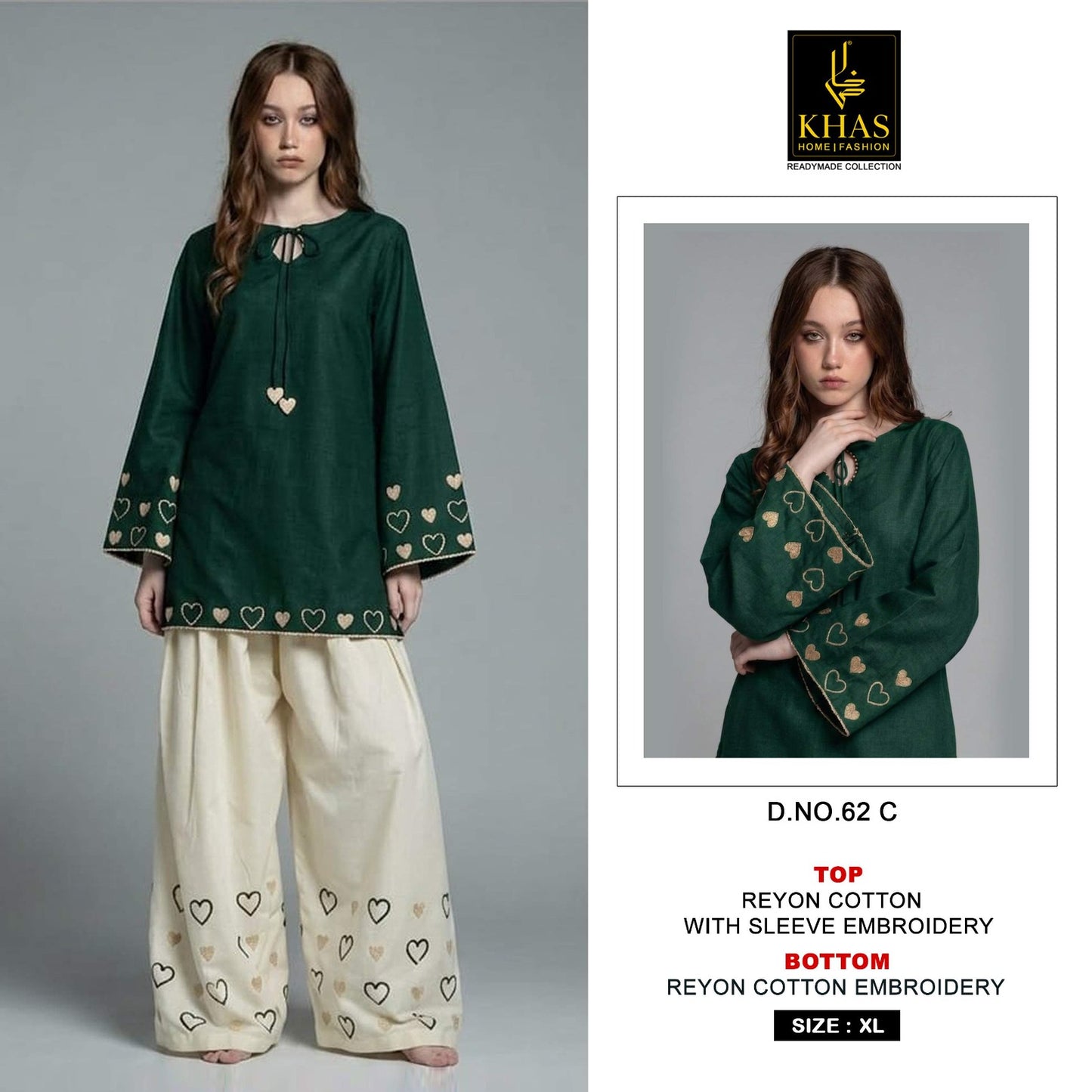 Design 62 Khas Reyon Kurti Bottom Set Manufacturer