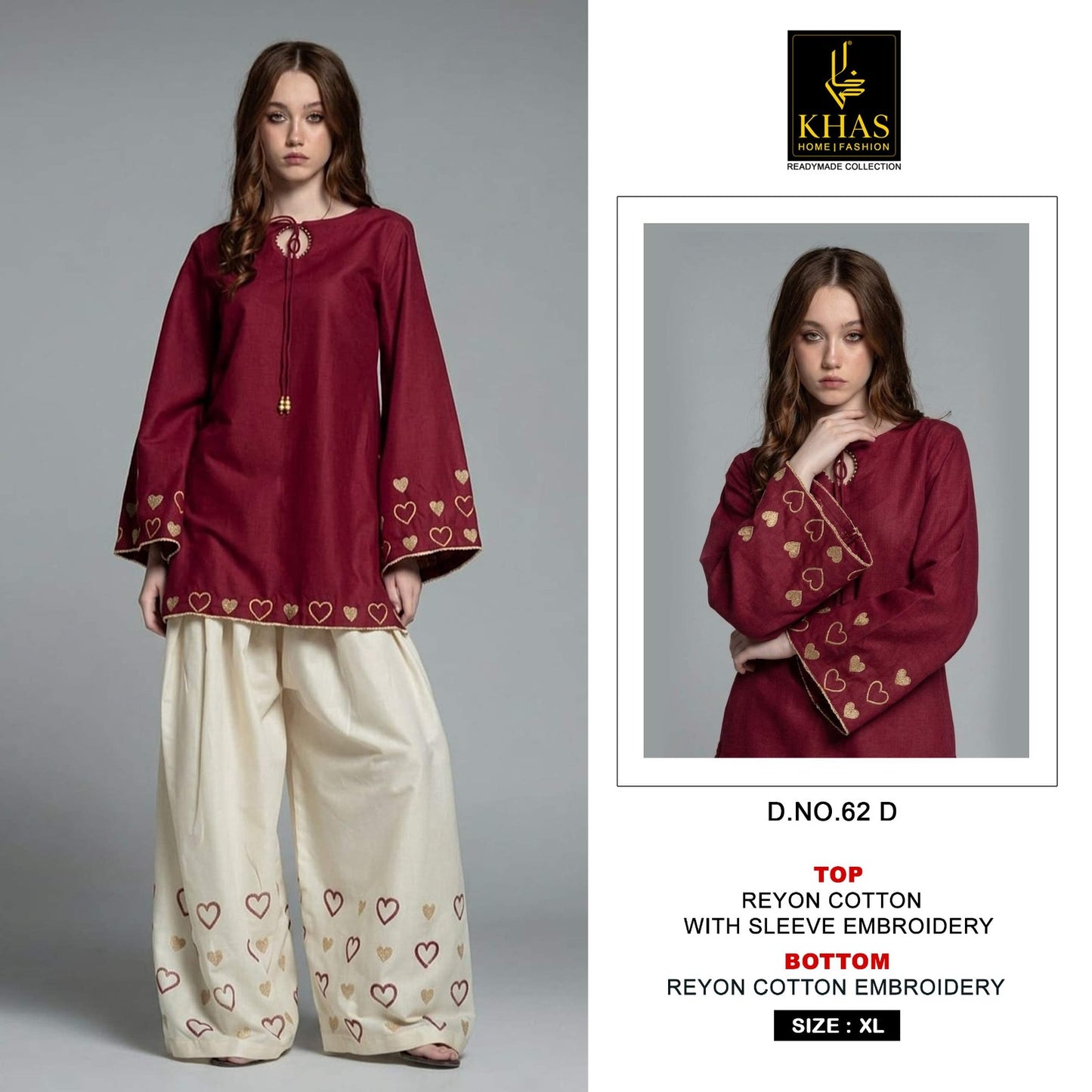 Design 62 Khas Reyon Kurti Bottom Set Manufacturer