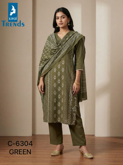 Design 6304 Kaya Trends Readymade Cotton Pant Suits Exporter