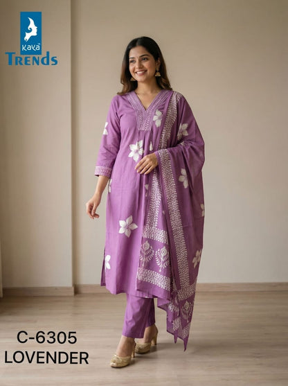 Design 6305 Kaya Trends Readymade Cotton Pant Suits Wholesaler