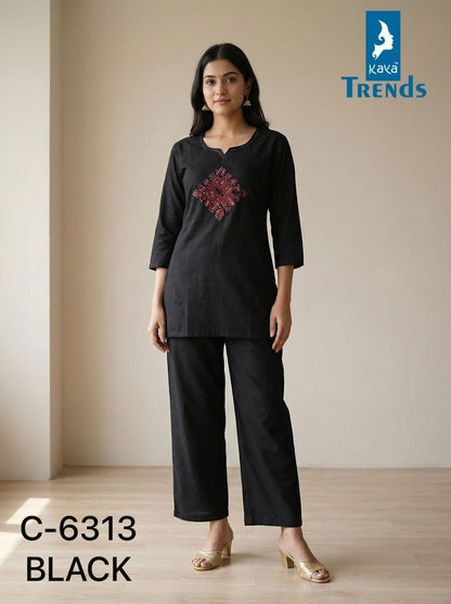Design 6313 Kaya Trends Cotton Co Ord Set Exporter Gujarat