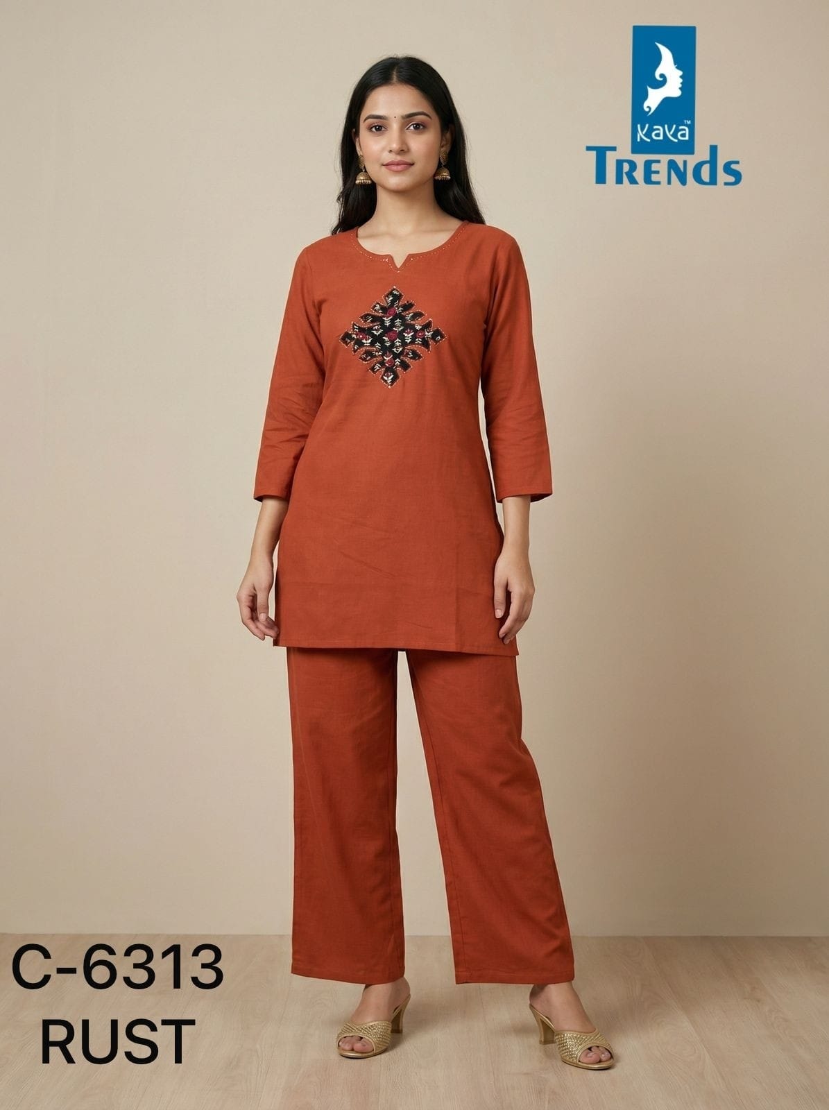 Design 6313 Kaya Trends Cotton Co Ord Set Exporter Gujarat