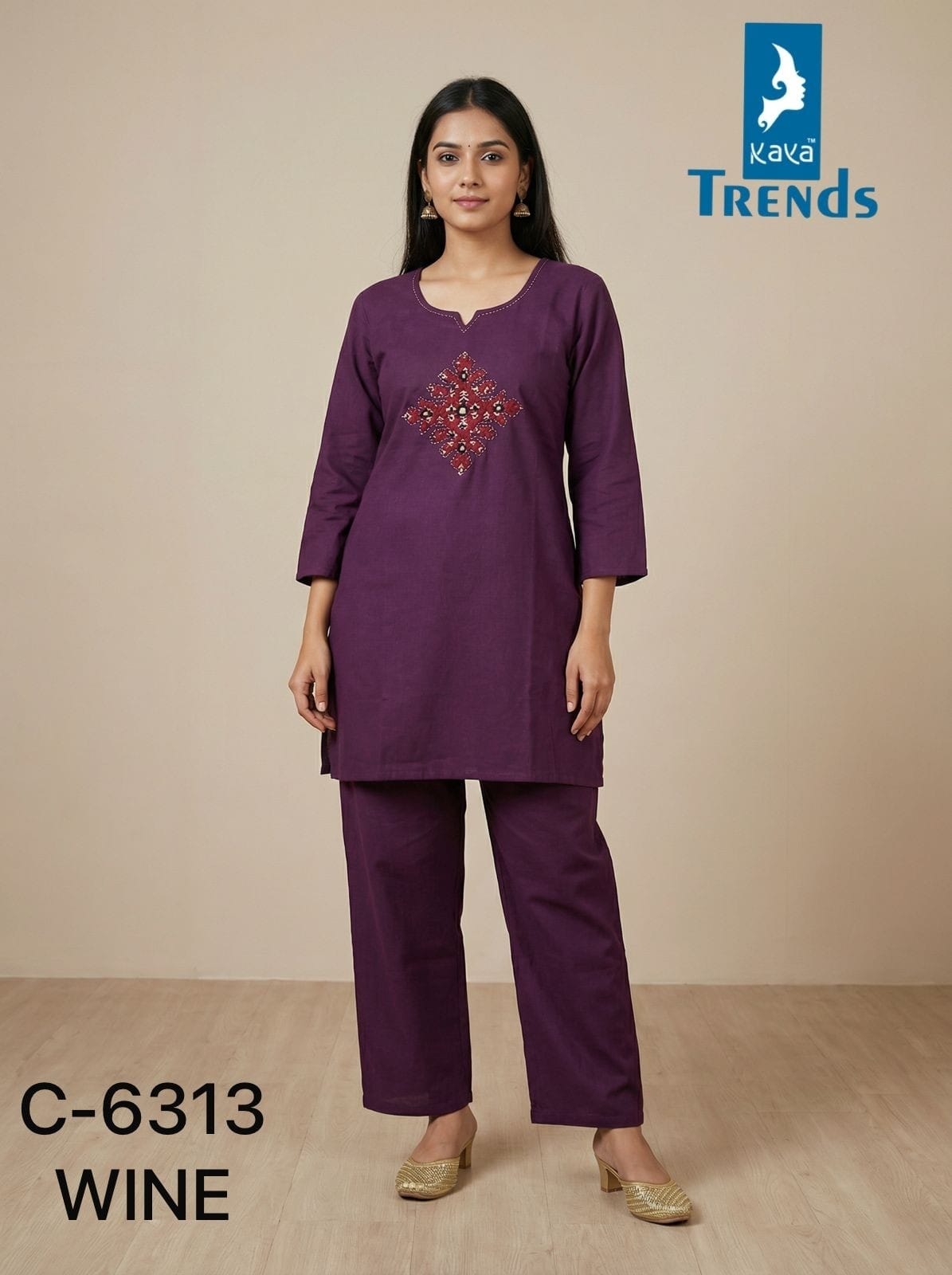 Design 6313 Kaya Trends Cotton Co Ord Set Exporter Gujarat
