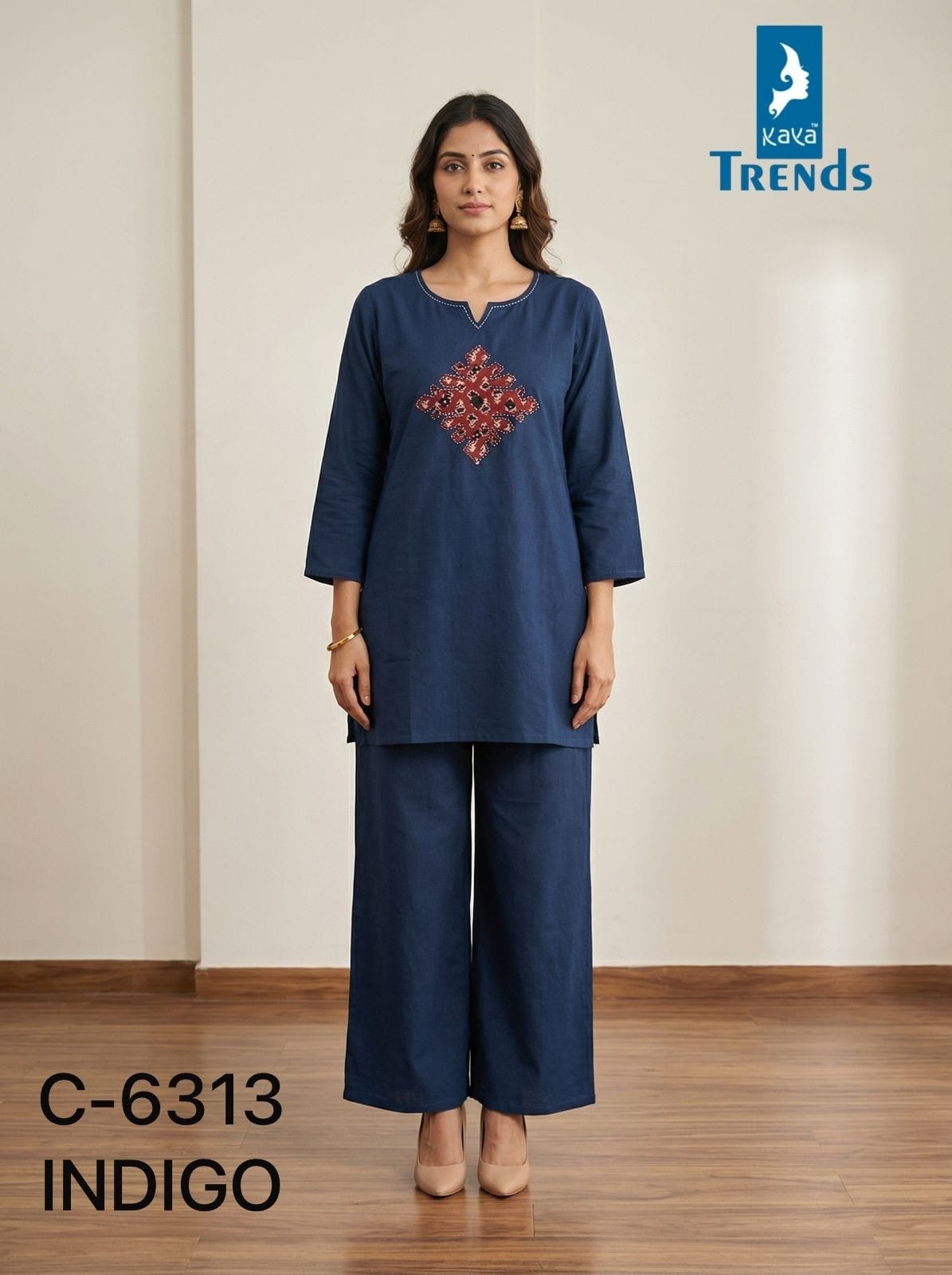 Design 6313 Kaya Trends Cotton Co Ord Set Exporter Gujarat