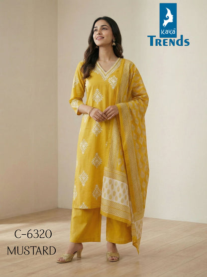 Design 6320 Kaya Trends Readymade Cotton Pant Suits Wholesale