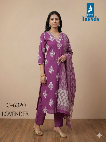Design 6320 Kaya Trends Readymade Cotton Pant Suits Wholesale