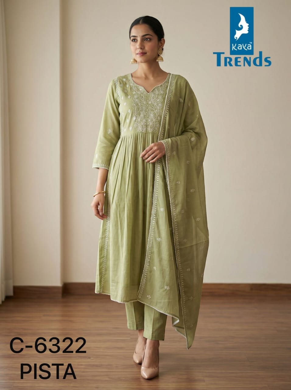 Design 6322 Kaya Trends Cotton Readymade Anarkali Suits Wholesaler Gujarat