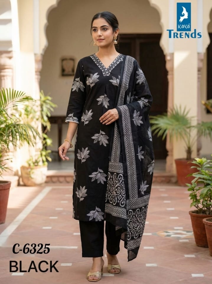 Design 6325 Kaya Trends Readymade Cotton Pant Suits Wholesaler India