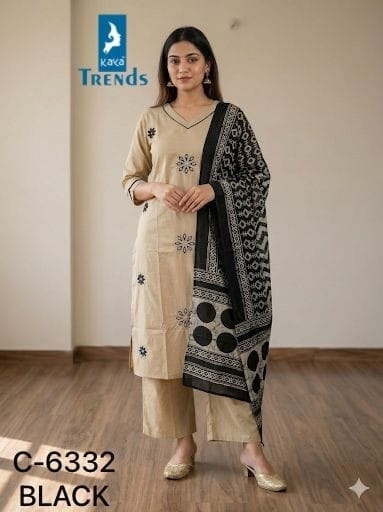 Design 6332 Kaya Trends Cotton Readymade Plazzo Style Suits Supplier Gujarat