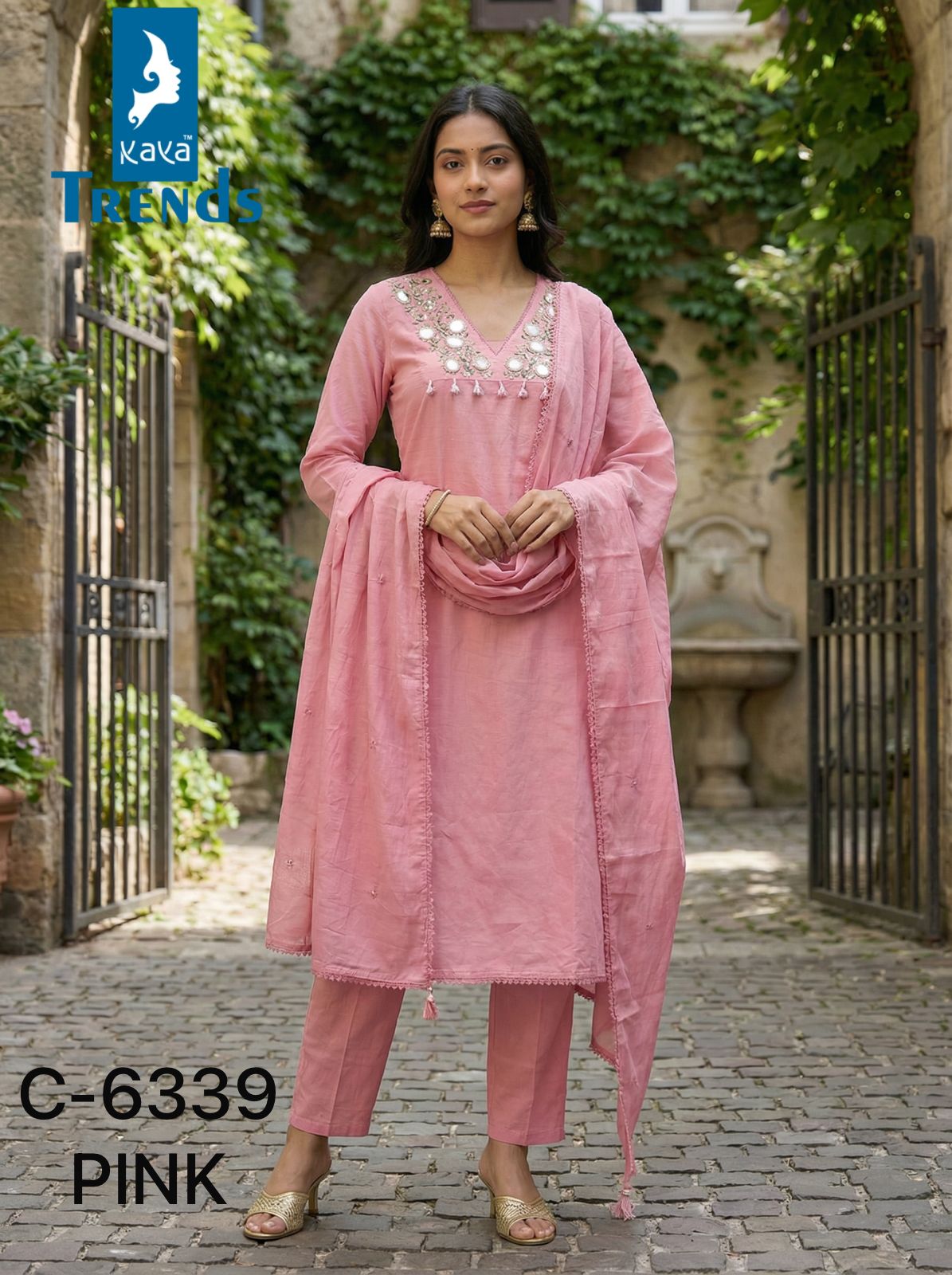 Design 6339 Kaya Trends Cotton Readymade Anarkali Suits Wholesaler