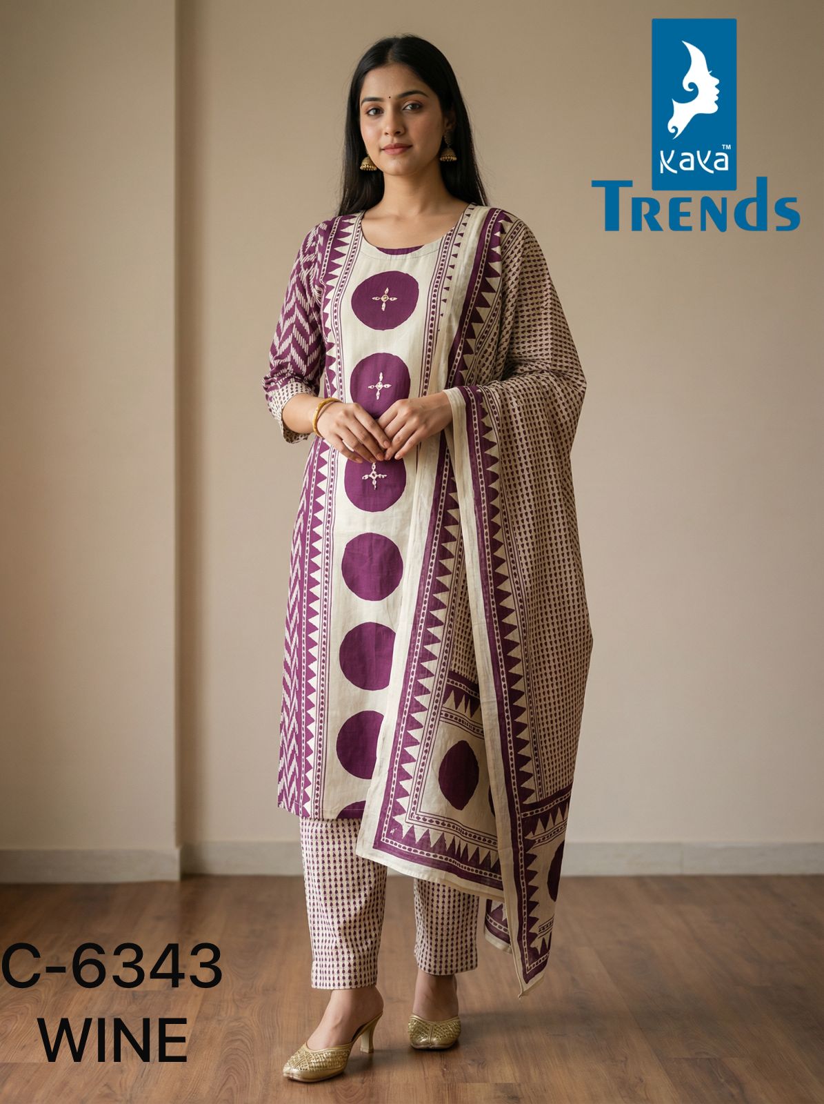 Design 6343 Kaya Trends Rayon Readymade Pant Style Suits Wholesale Rate