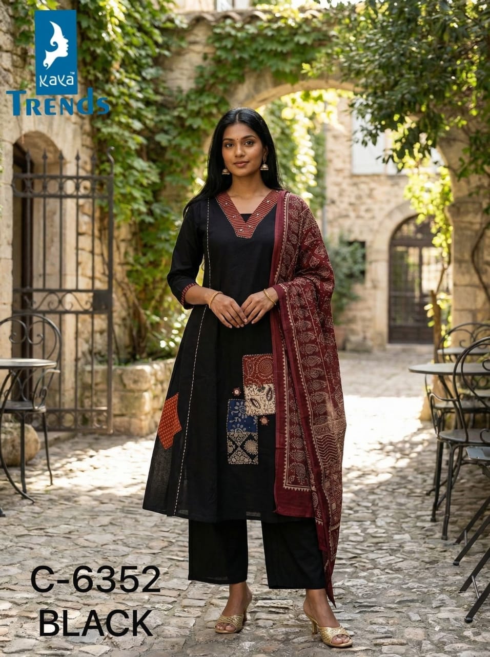 Design 6352 Kaya Trends Cotton Readymade Anarkali Suits Wholesaler India