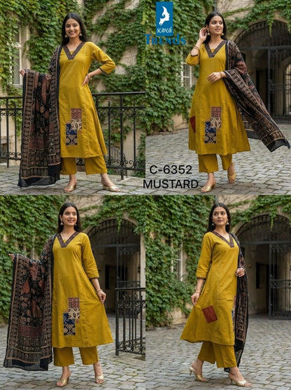 Design 6352 Kaya Trends Cotton Readymade Anarkali Suits Wholesaler India