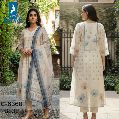 Design 6368 Kaya Trends Dobby Readymade Pant Style Suits Exporter Ahmedabad