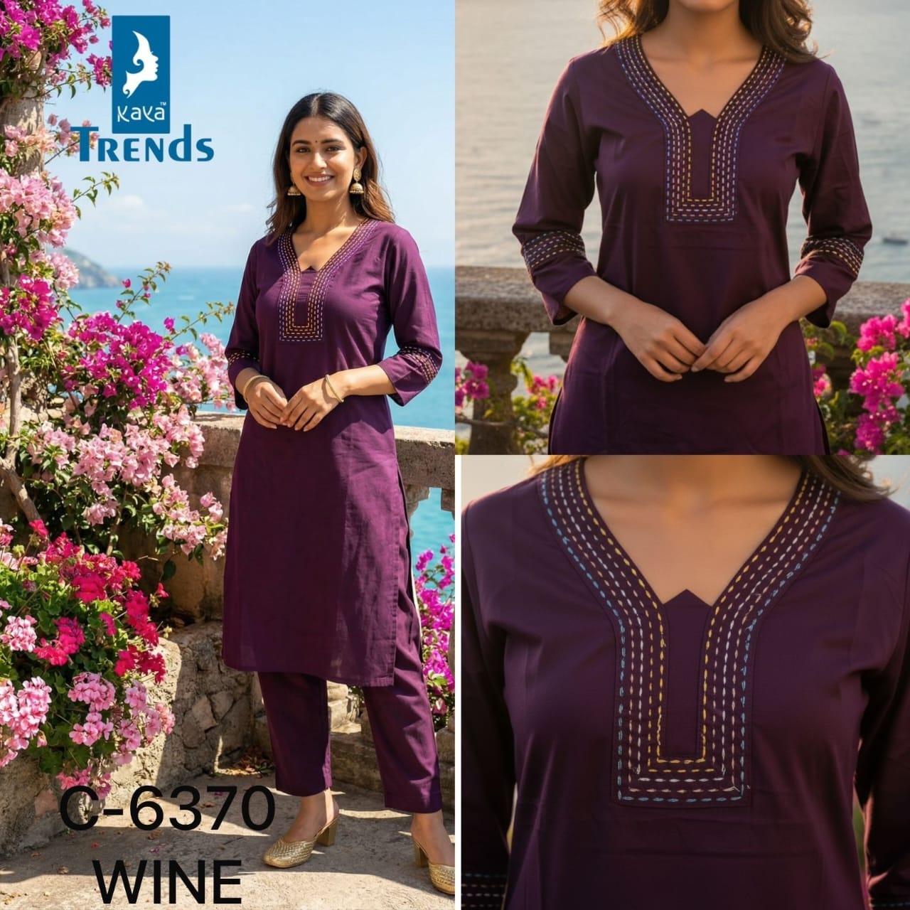 Design 6370 Kaya Trends Cotton Co Ord Set Supplier Ahmedabad