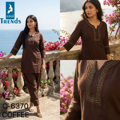 Design 6370 Kaya Trends Cotton Co Ord Set Supplier Ahmedabad