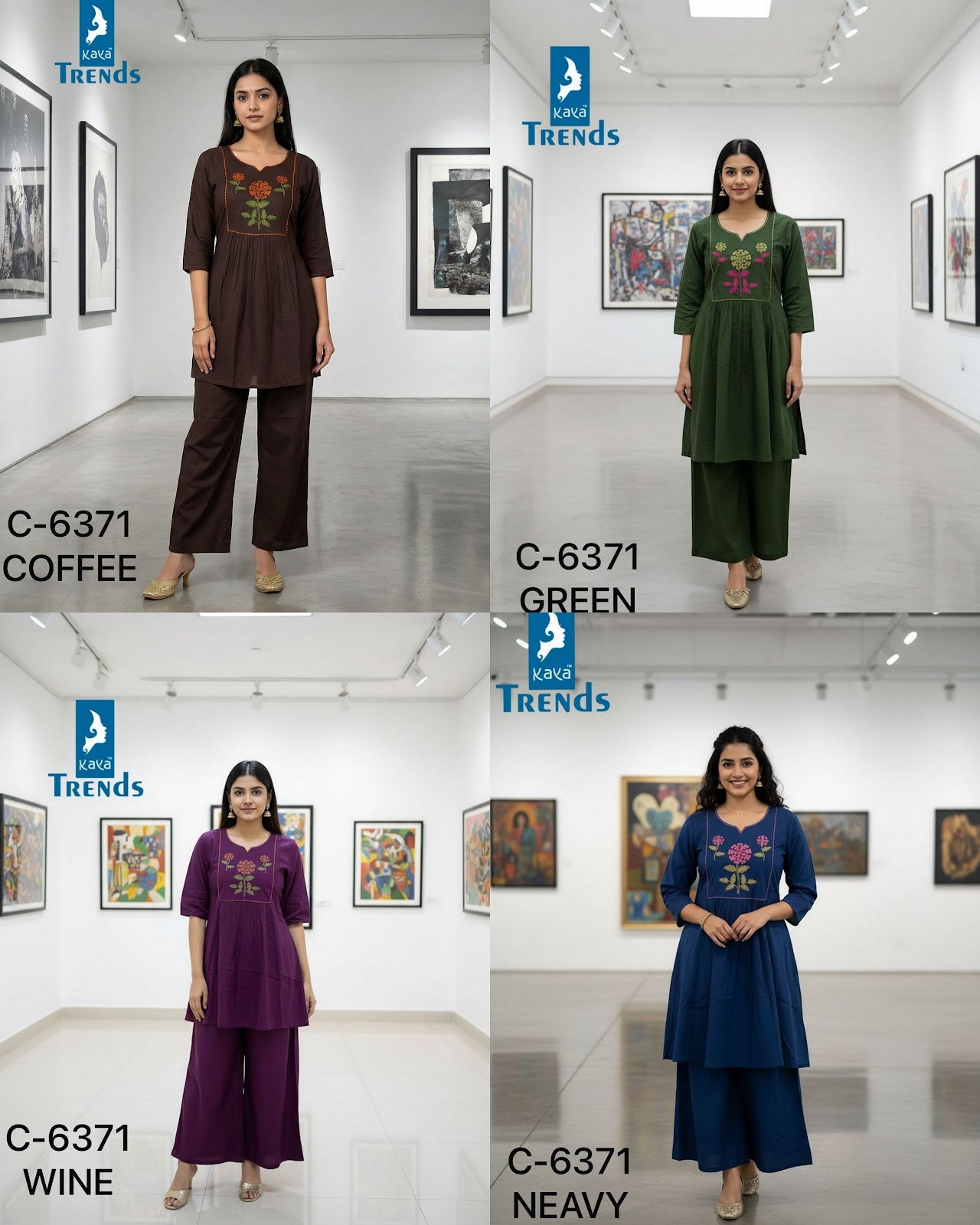 Design 6371 Kaya Trends Cotton Co Ord Set Wholesaler