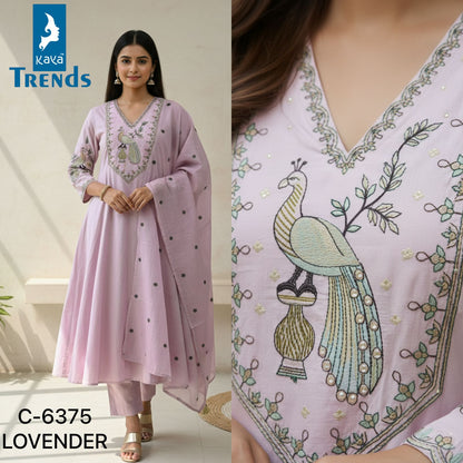 Design 6375 Kaya Trends Cotton Readymade Suits Wholesale Rate