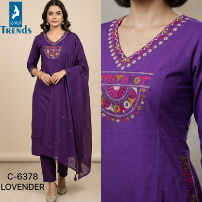 Design 6378 Kaya Trends Cotton Readymade Pant Style Suits Manufacturer Ahmedabad