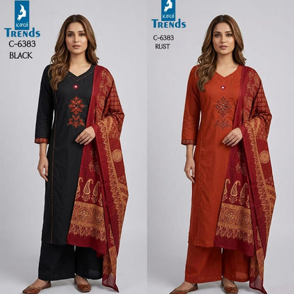 Design 6383 Kaya Trends Cotton Readymade Plazzo Style Suits Manufacturer Ahmedabad