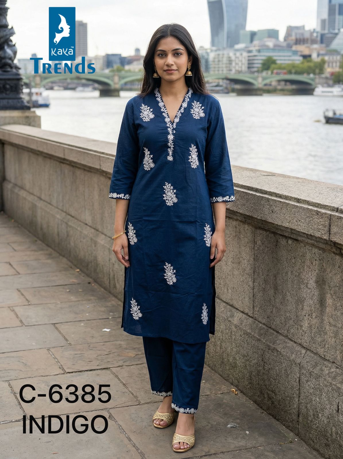 Design 6385 Kaya Trends Cotton Kurti Pant Set Wholesale Price