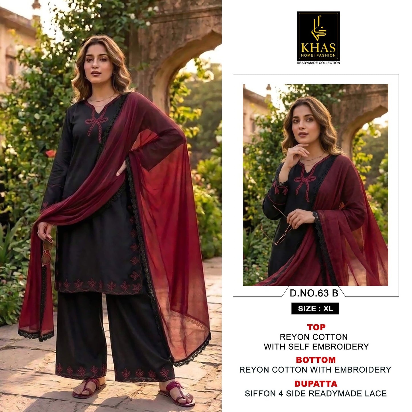 Design 63 Khas Reyon Pakistani Readymade Suits Wholesale Price