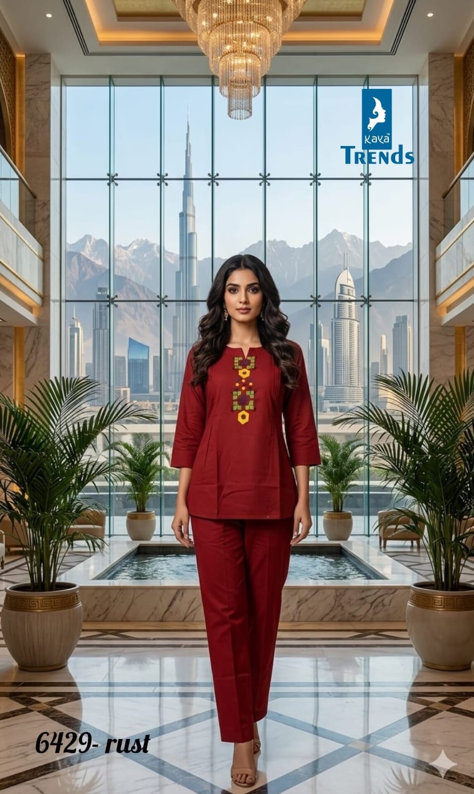 Design 6429 Kaya Trends Dhabu Cotton Co Ord Set Wholesale Price