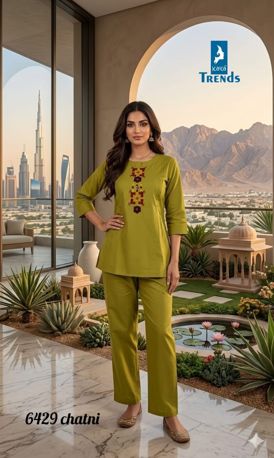 Design 6429 Kaya Trends Dhabu Cotton Co Ord Set Wholesale Price
