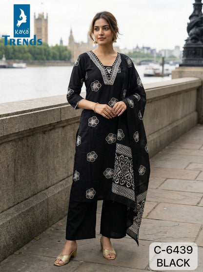 Design 6439 Kaya Trends Rayon Readymade Pant Style Suits Supplier