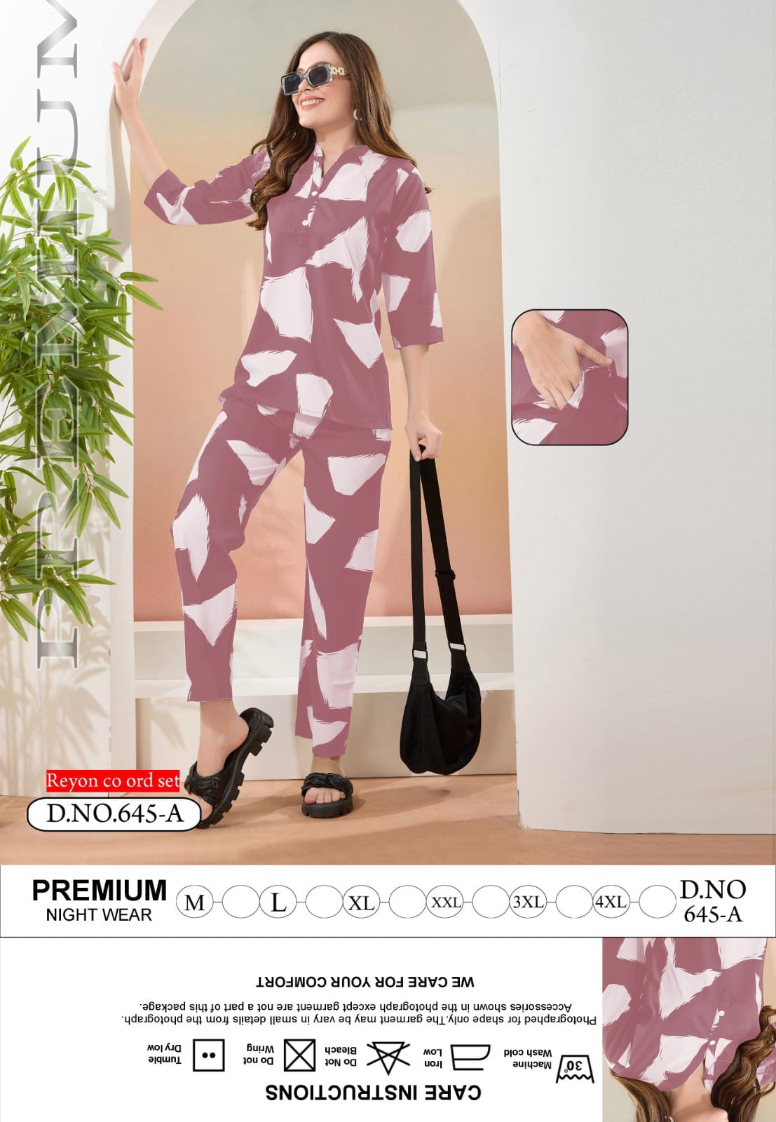 Design 645 Kavyansika Reyon Co Ord Set Exporter Gujarat