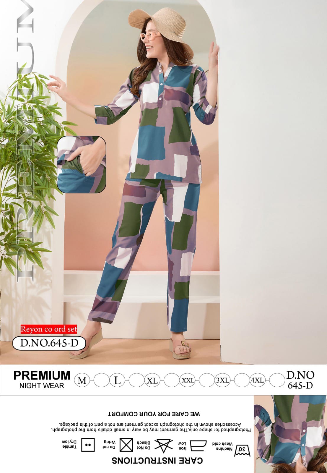 Design 645 Kavyansika Reyon Co Ord Set Exporter Gujarat