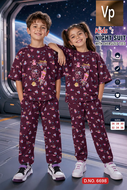 Design 6698 Vp Hosiery Cotton Unisex Kids Co Ord Set Wholesaler Gujarat