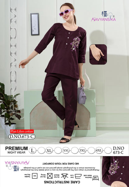 Design 673 Kavyansika Linen Co Ord Set Exporter Gujarat