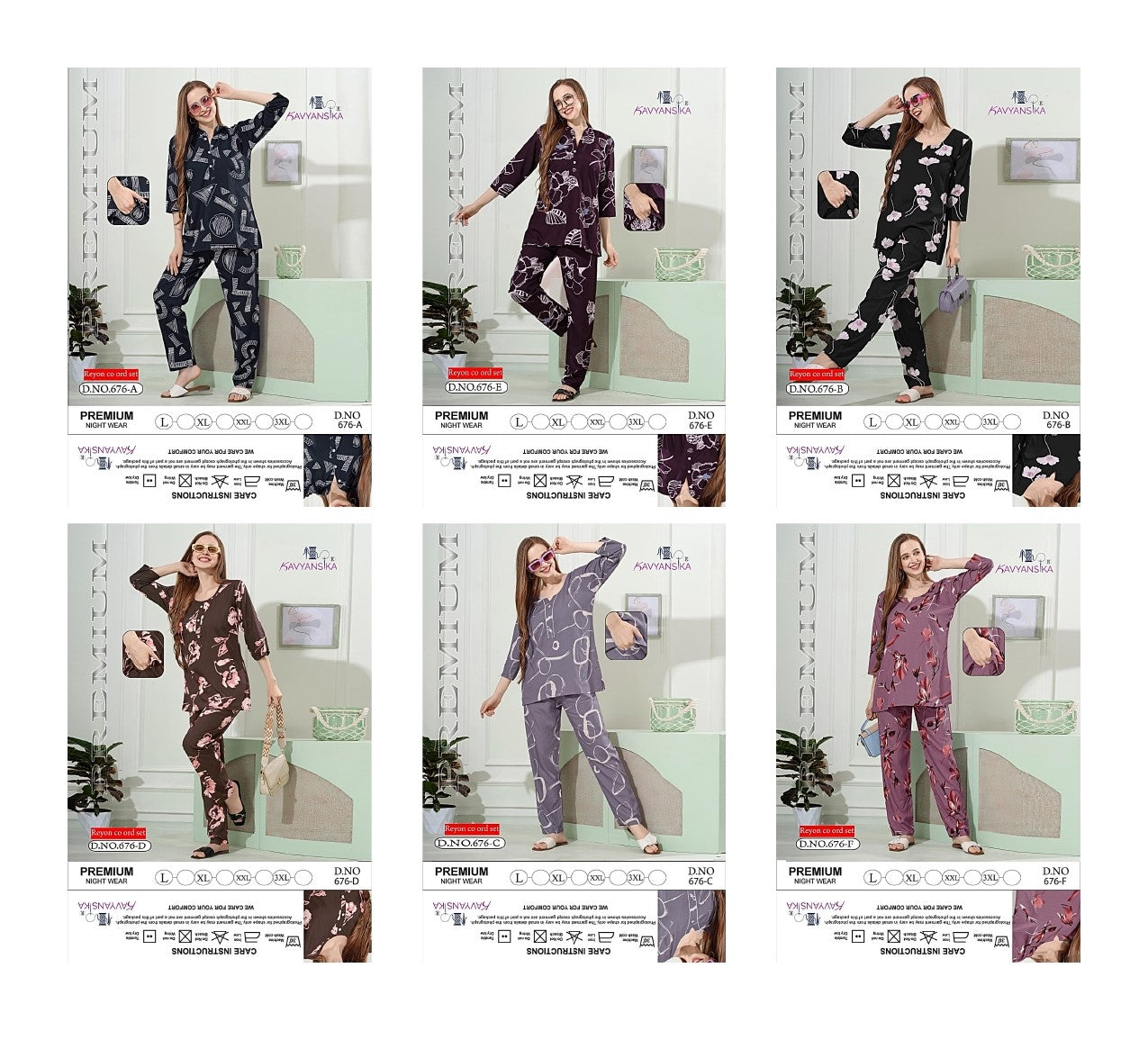 Design 676 Kavyansika Reyon Co Ord Set Manufacturer