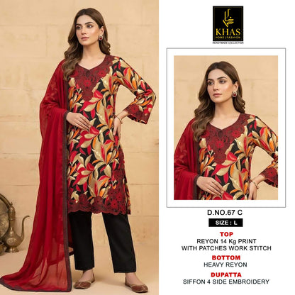 Design 67 Khas Reyon Readymade Pant Style Suits Manufacturer India
