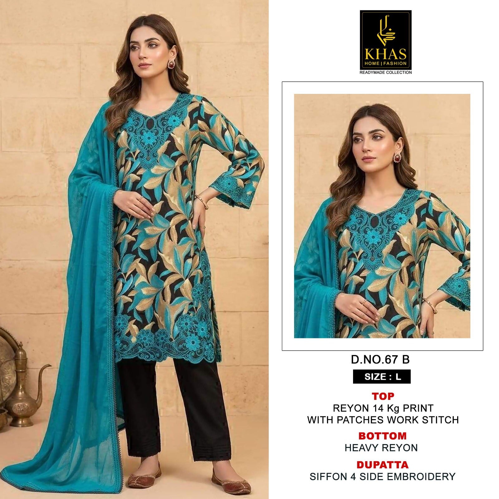 Design 67 Khas Reyon Readymade Pant Style Suits Manufacturer India
