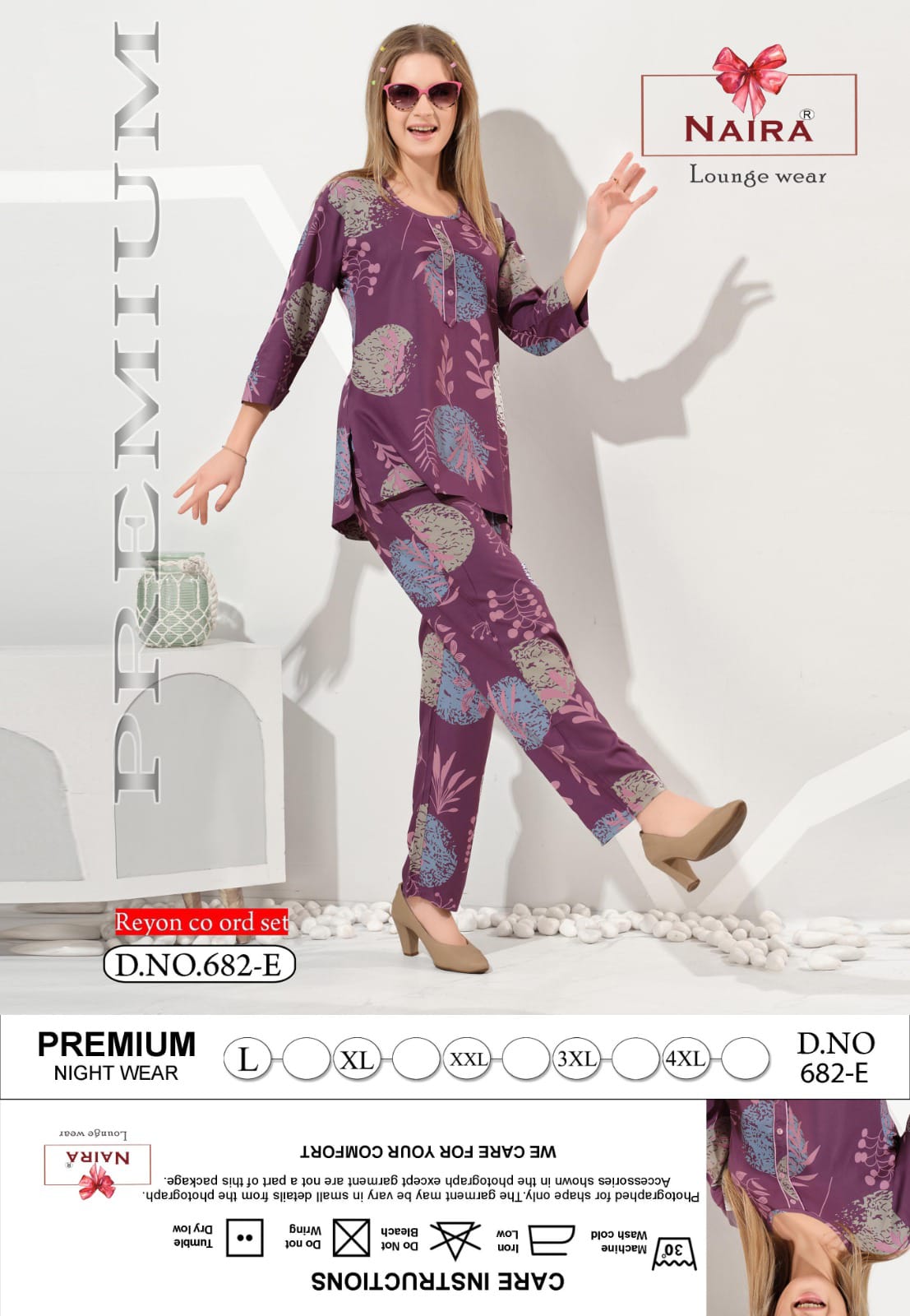 Design 682 Naira Kavyansika Reyon Co Ord Set Wholesale