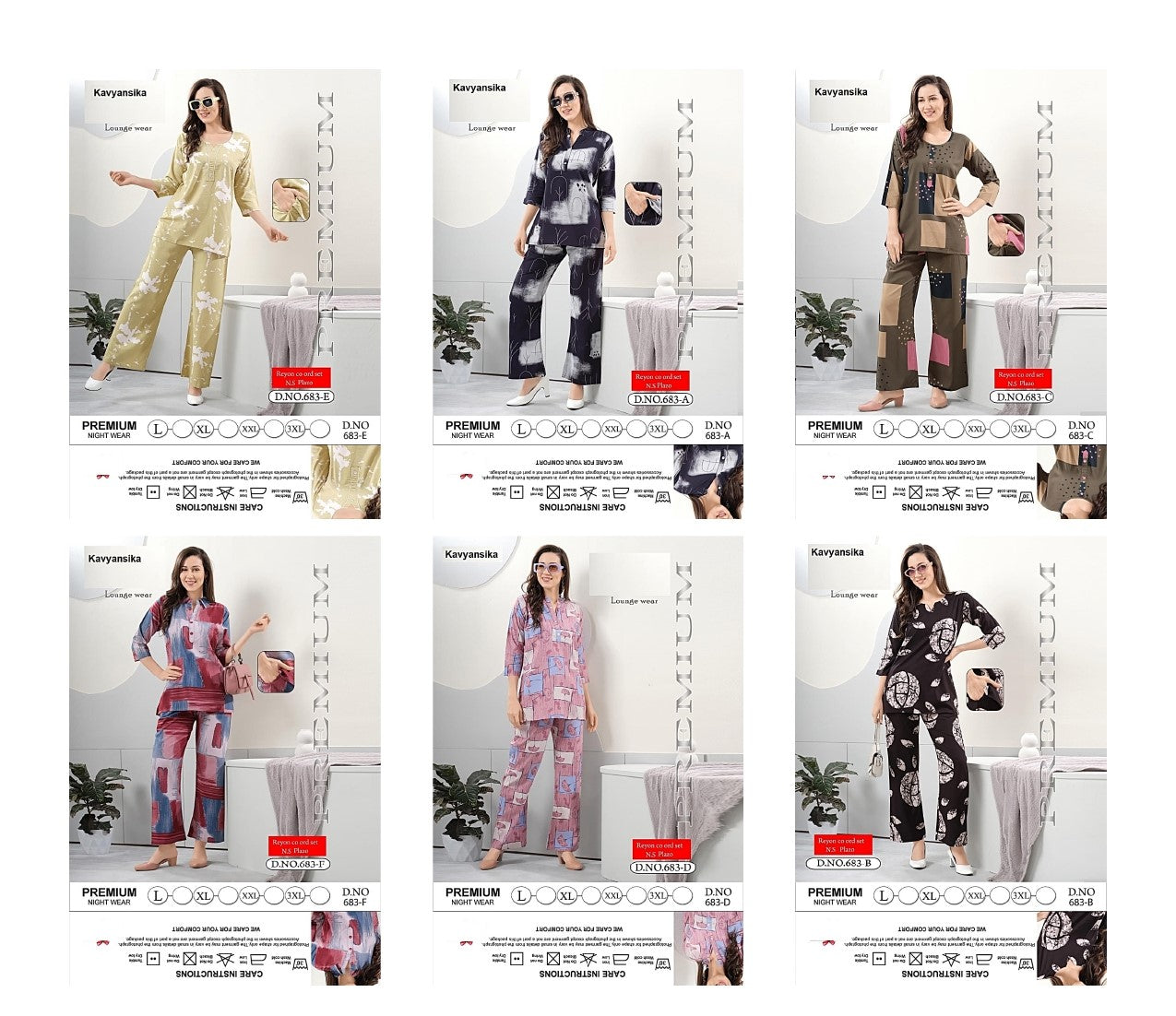 Design 683 Kavyansika Reyon Co Ord Set Manufacturer India