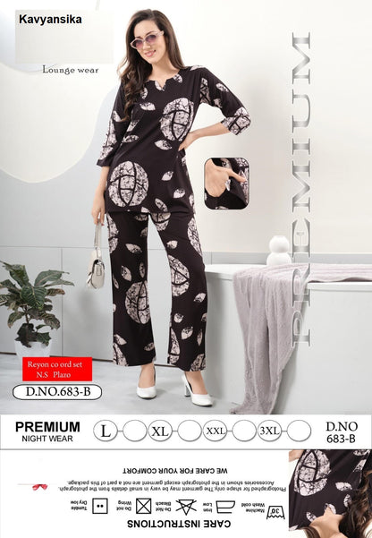 Design 683 Kavyansika Reyon Co Ord Set Manufacturer India