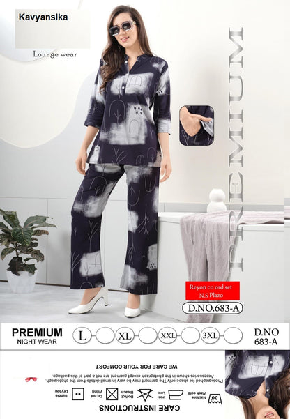 Design 683 Kavyansika Reyon Co Ord Set Manufacturer India