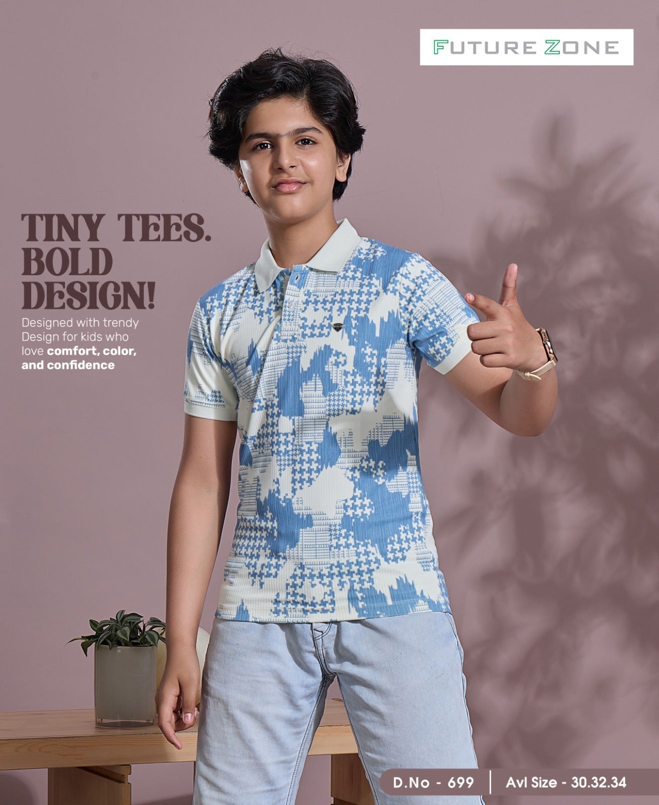 Design 699 Future Zone Boys Tshirt Exporter India