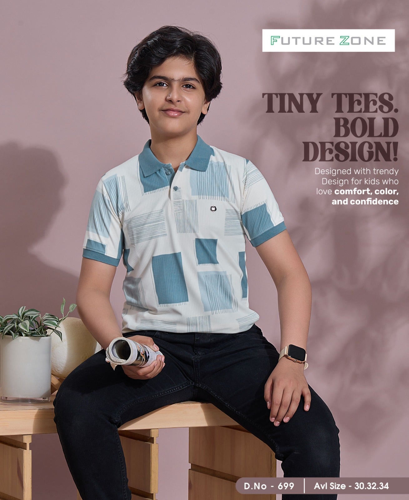 Design 699 Future Zone Boys Tshirt Exporter India