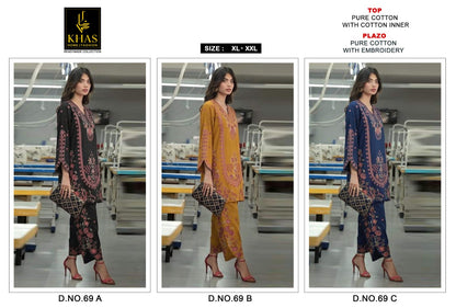 Design 69 Pakistani Khas Pure Cotton Co Ord Set Exporter
