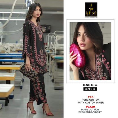 Design 69 Pakistani Khas Pure Cotton Co Ord Set Exporter