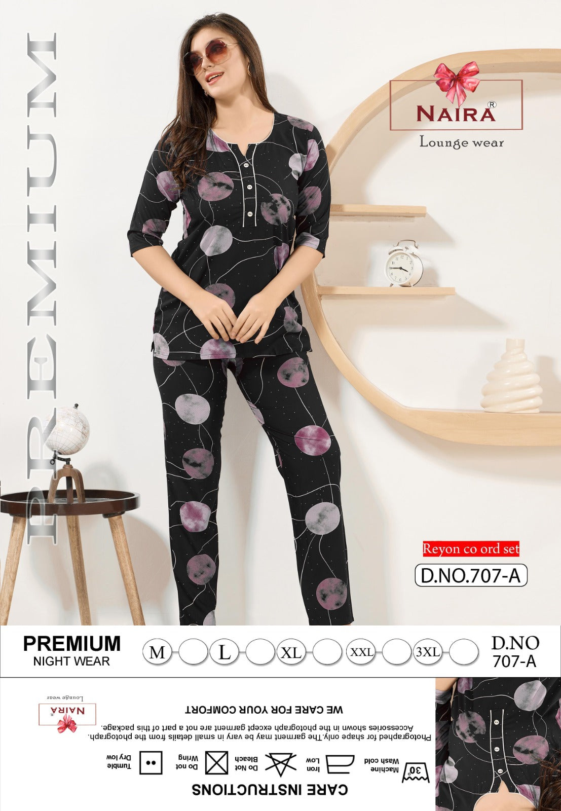 Design 707 Kavyansika Reyon Co Ord Set Wholesale Rate