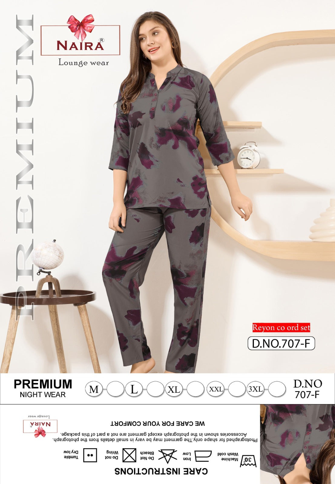 Design 707 Kavyansika Reyon Co Ord Set Wholesale Rate