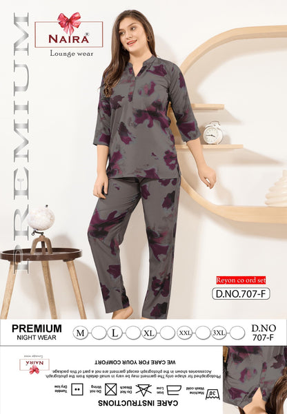 Design 707 Kavyansika Reyon Co Ord Set Wholesale Rate